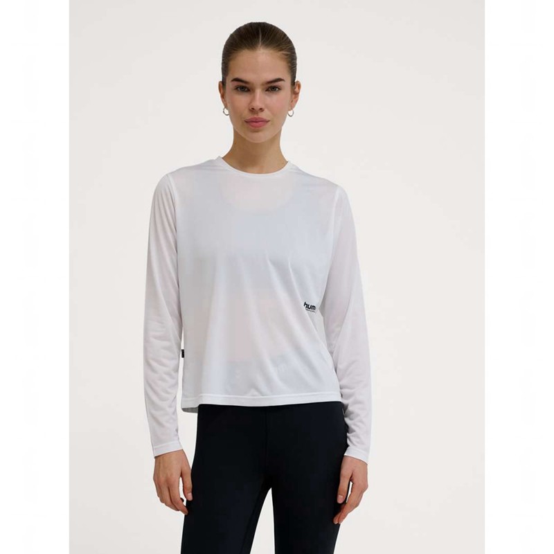 Hummel Pulse Workout W L/S T-shirts Dames Wit | 860188-433