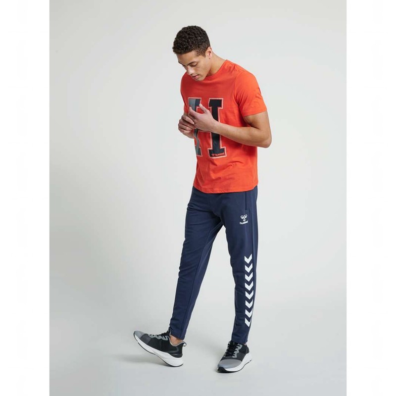 Hummel Ray 2.0 Tapered T-shirts Heren Donkerblauw | 627330-596