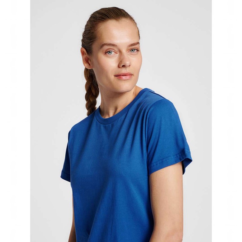 Hummel Red Basic S/S Handbalschoenen Dames Blauw | 002193-310