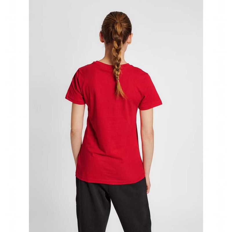 Hummel Red Basic S/S T-shirts Dames Rood | 005579-684