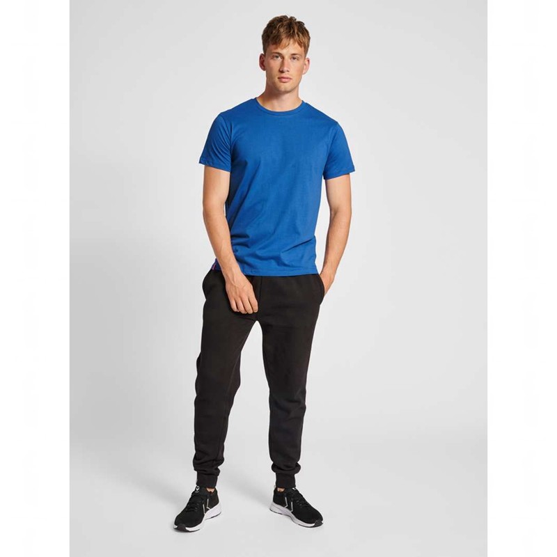 Hummel Red Basic S/S T-shirts Heren Blauw | 388910-847