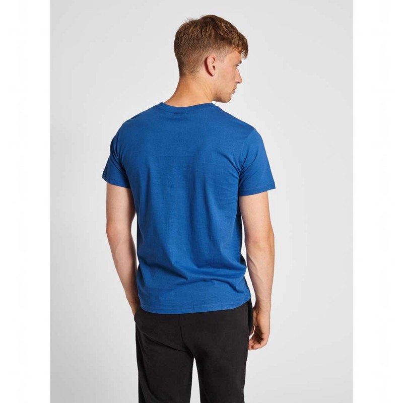 Hummel Red Basic S/S T-shirts Heren Blauw | 388910-847