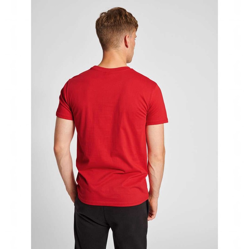 Hummel Red Basic S/S T-shirts Heren Rood | 720649-231
