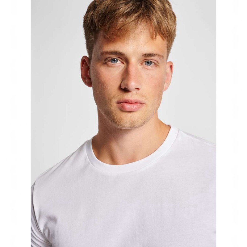 Hummel Red Basic S/S T-shirts Heren Wit | 692056-952