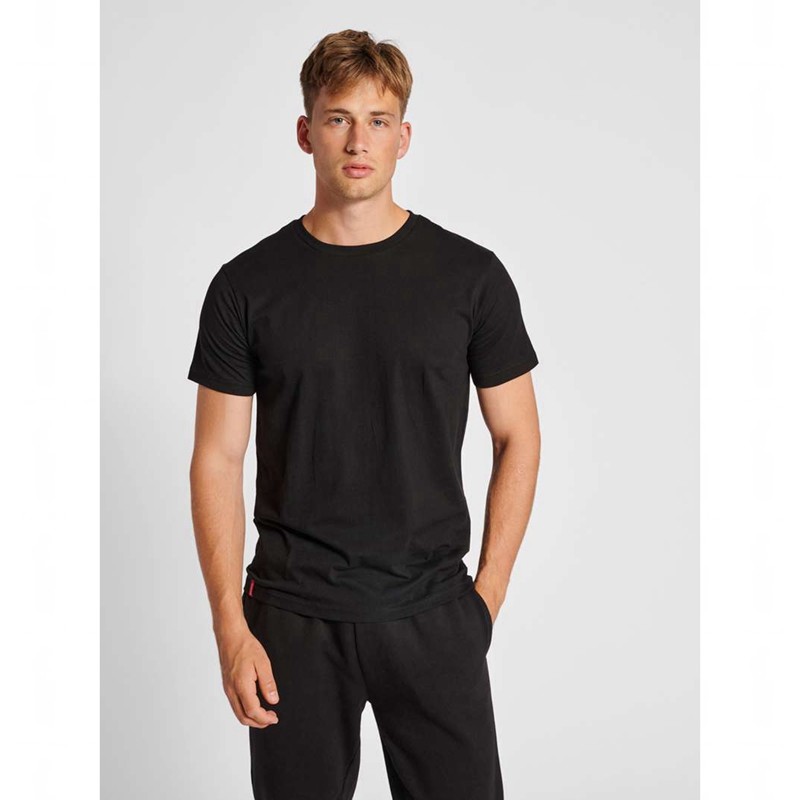 Hummel Red Basic S/S T-shirts Heren Zwart | 770044-075