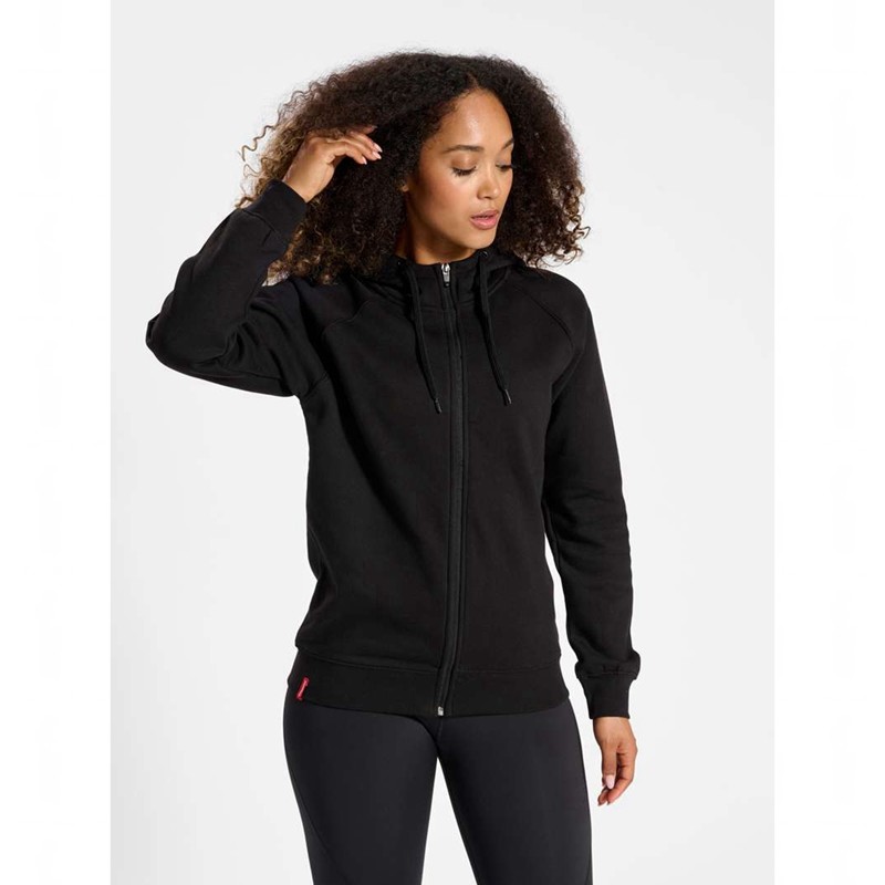 Hummel Red Classic Zip Hoodie Dames Zwart | 062023-910