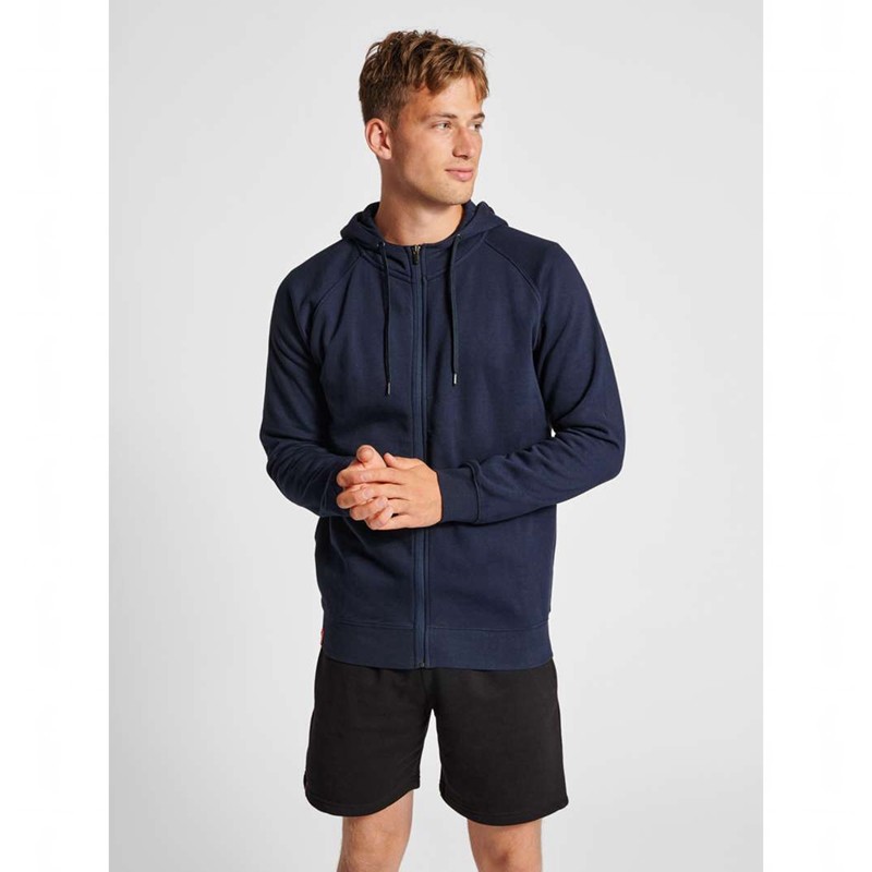 Hummel Red Classic Zip Hoodie Heren Donkerblauw | 663208-636
