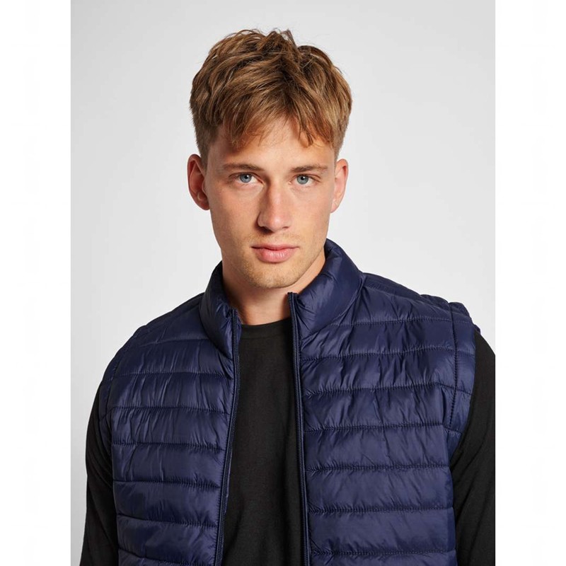 Hummel Red Quilted T-shirts Heren Donkerblauw | 979729-476