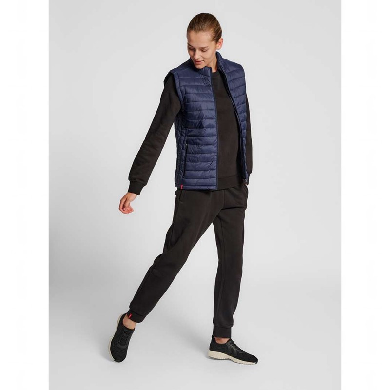 Hummel Red Quilted Vest Dames Donkerblauw | 194649-573