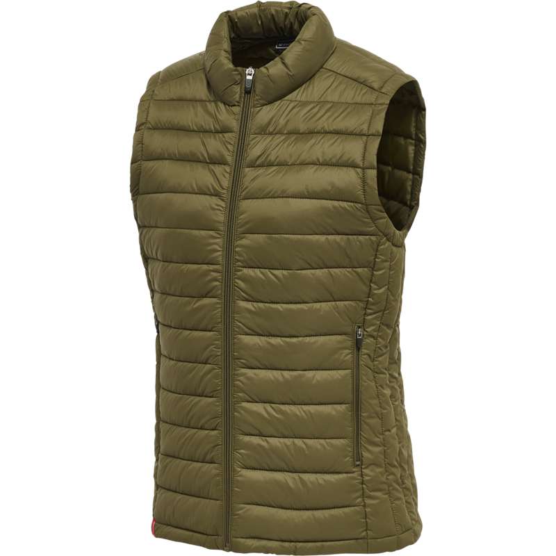 Hummel Red Quilted Vest Dames Olijfgroen | 422702-123