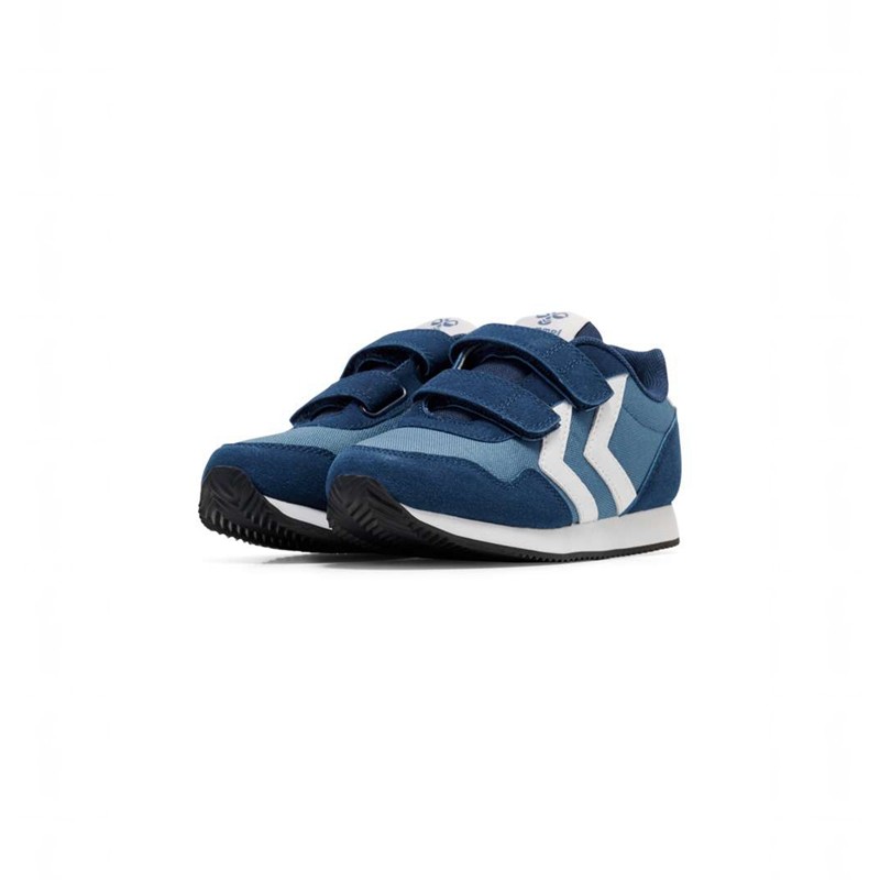 Hummel Reflex Double Multi Jr Sneakers Kinderen Blauw | 342256-458