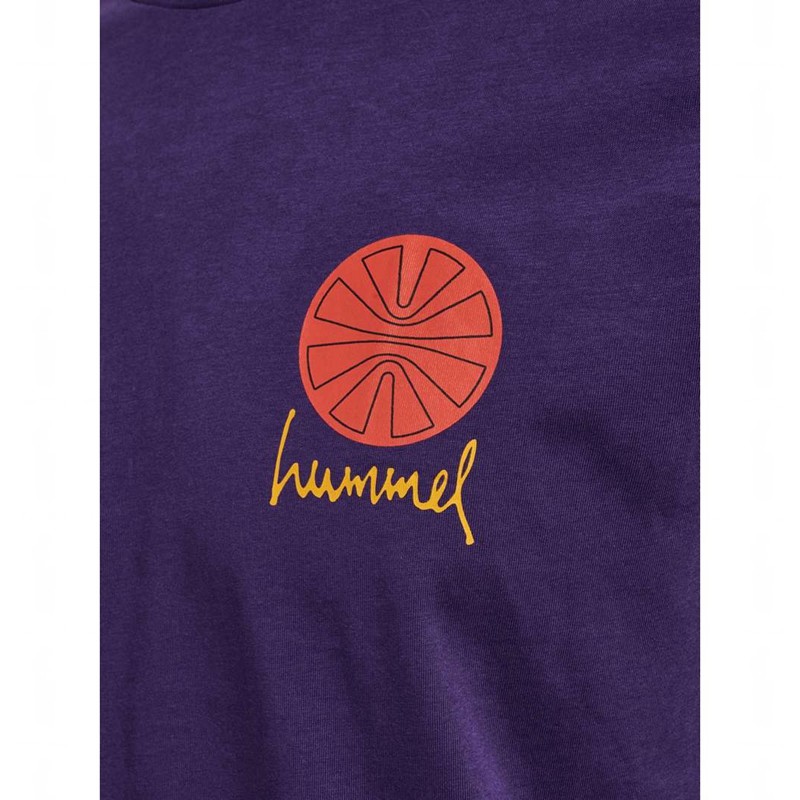 Hummel Regular Graphic S/S Sweatshirts Heren Paars | 503087-968