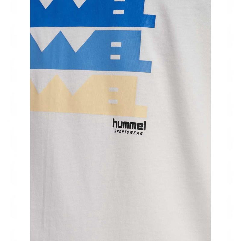 Hummel Regular Graphic S/S T-shirts Heren Wit | 811438-527