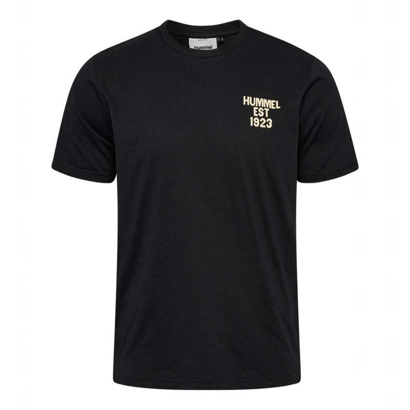 Hummel Regular Graphic S/S T-shirts Heren Zwart | 245132-771