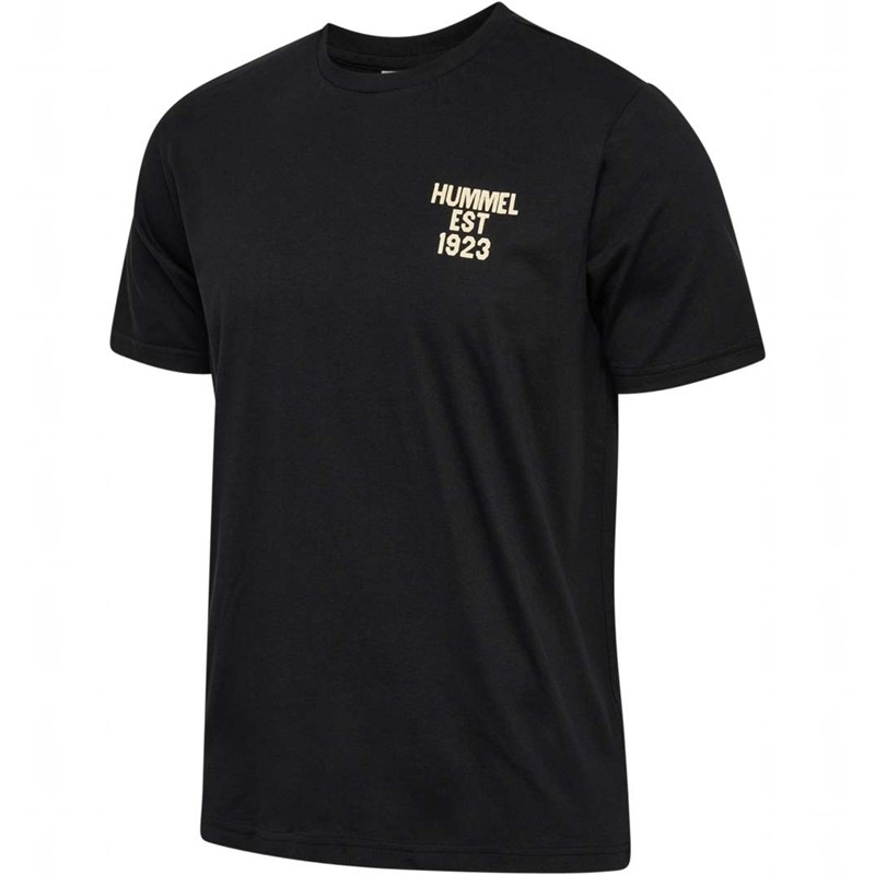 Hummel Regular Graphic S/S T-shirts Heren Zwart | 245132-771