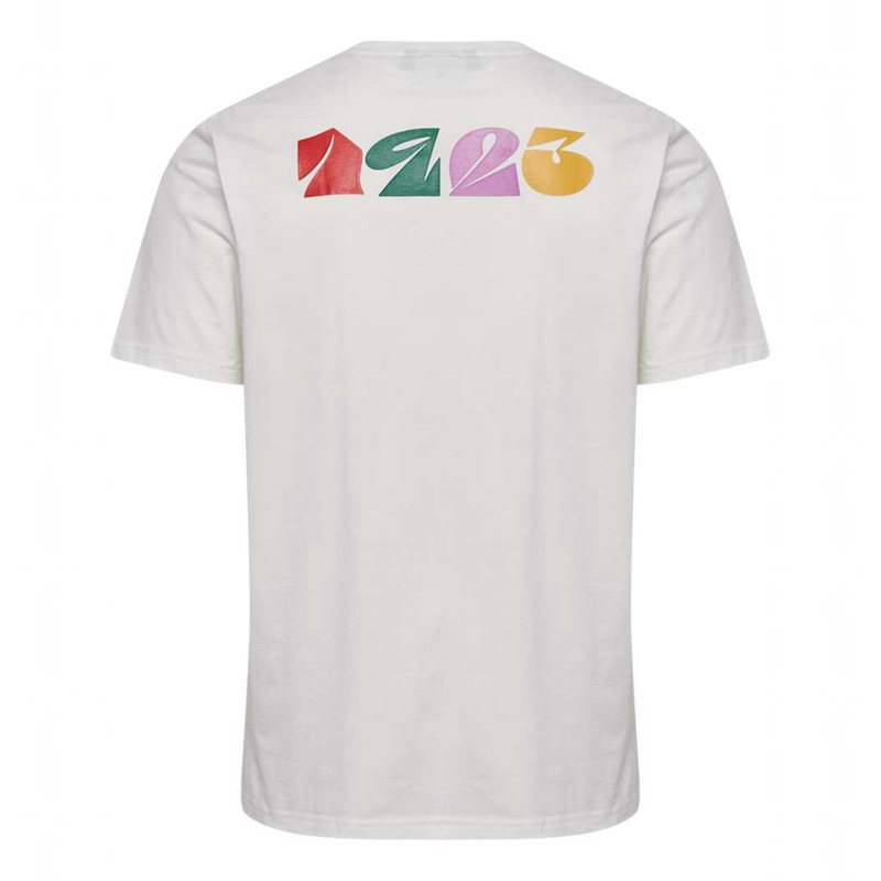 Hummel Regular Graphic S/S T-shirts Heren Wit | 133555-118