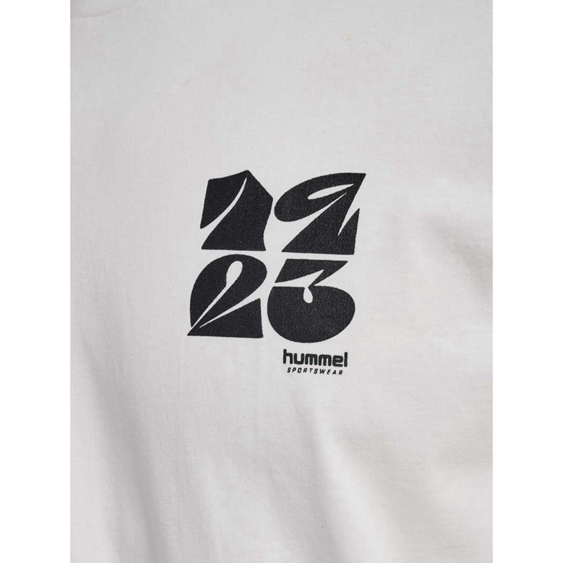 Hummel Regular Graphic S/S T-shirts Heren Wit | 133555-118