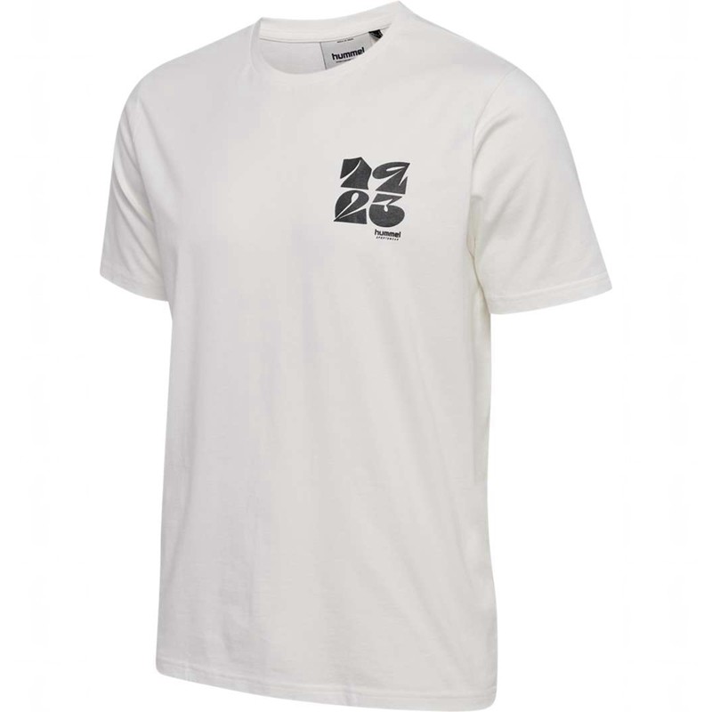 Hummel Regular Graphic S/S T-shirts Heren Wit | 133555-118
