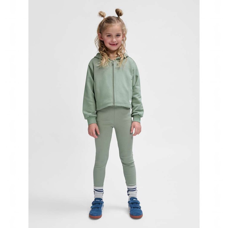 Hummel Rib Hardloopbroek Kinderen Groen | 735414-479