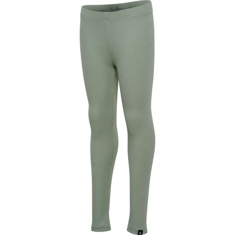 Hummel Rib Hardloopbroek Kinderen Groen | 735414-479