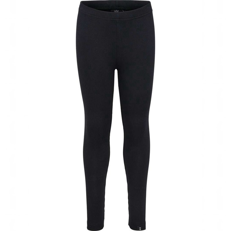 Hummel Rib Hardloopbroek Kinderen Zwart | 773123-713