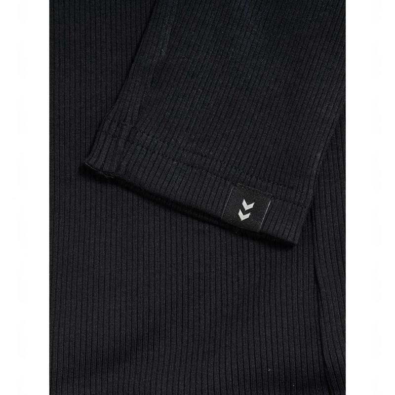 Hummel Rib Hardloopbroek Kinderen Zwart | 773123-713