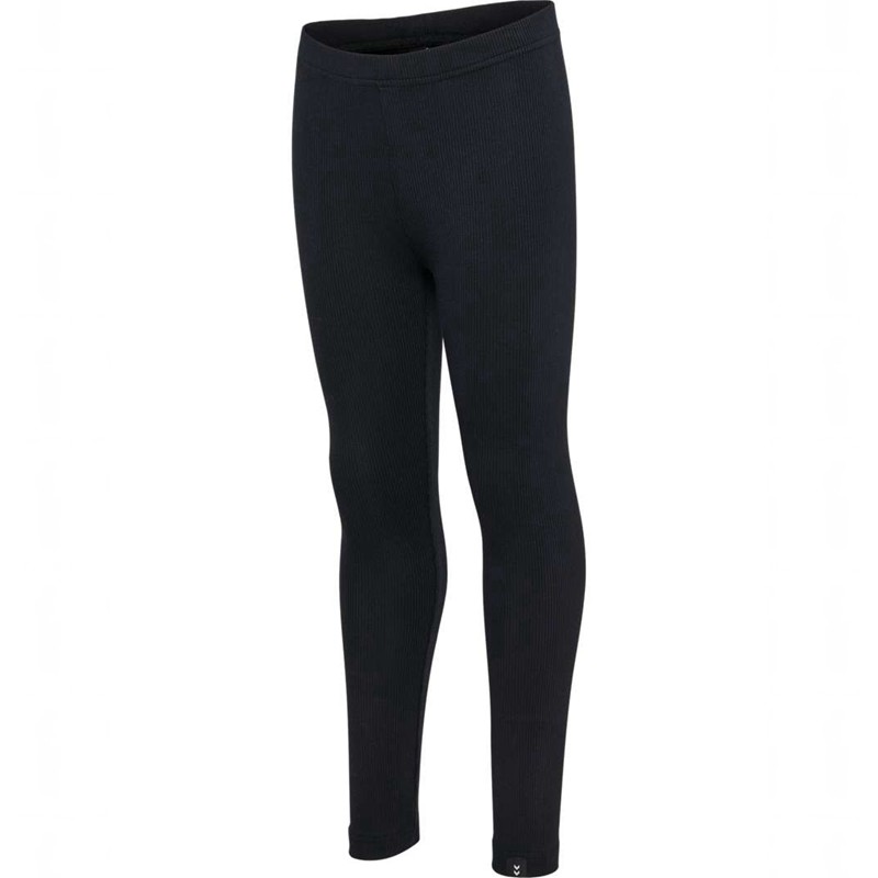 Hummel Rib Hardloopbroek Kinderen Zwart | 773123-713