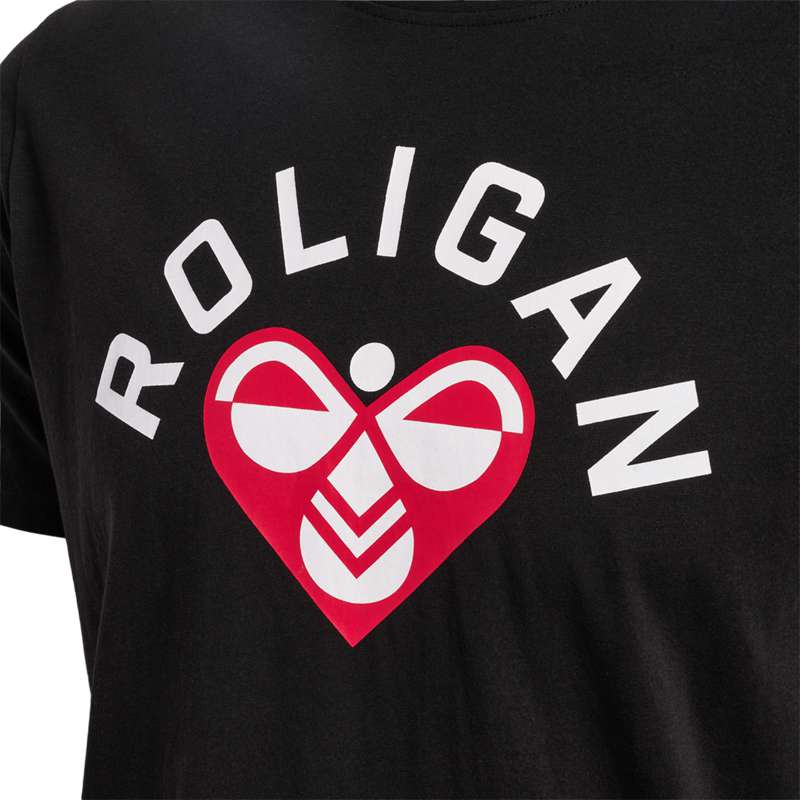 Hummel Roligan Cotton T-shirts Heren Zwart | 163463-083