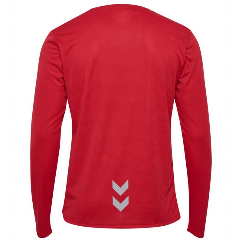 Hummel Run L/S Hoodie Heren Rood | 088577-058