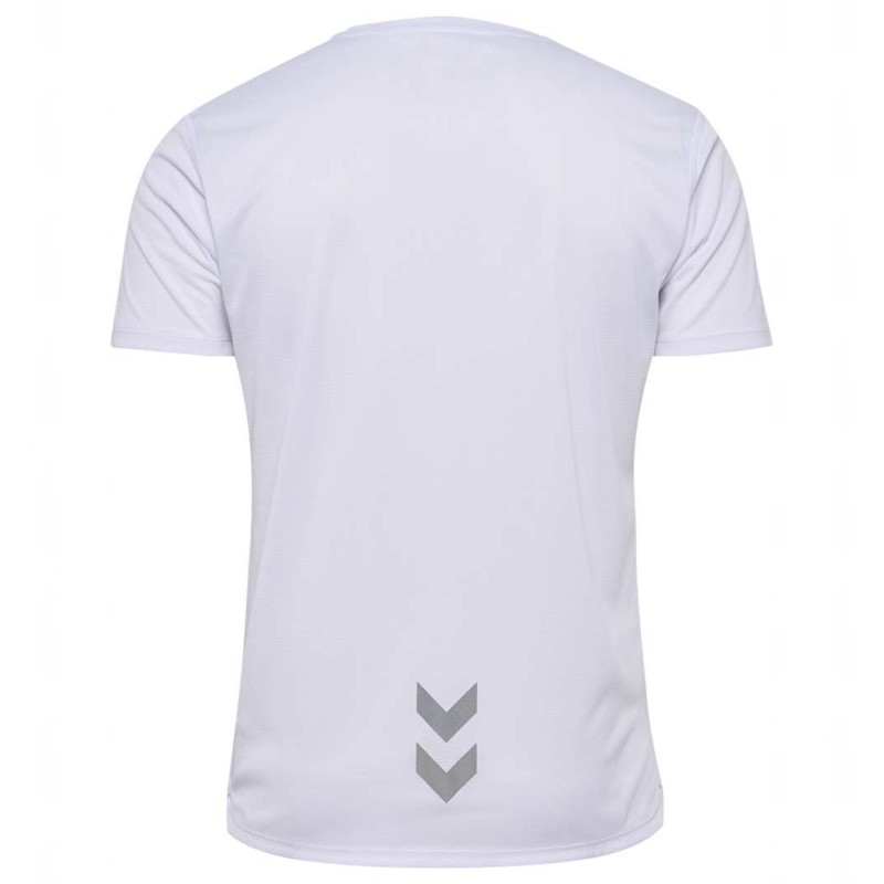 Hummel Run S/S Jersey Heren Wit | 686771-690