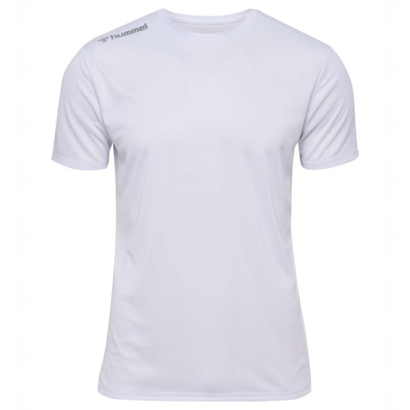 Hummel Run S/S Jersey Heren Wit | 686771-690
