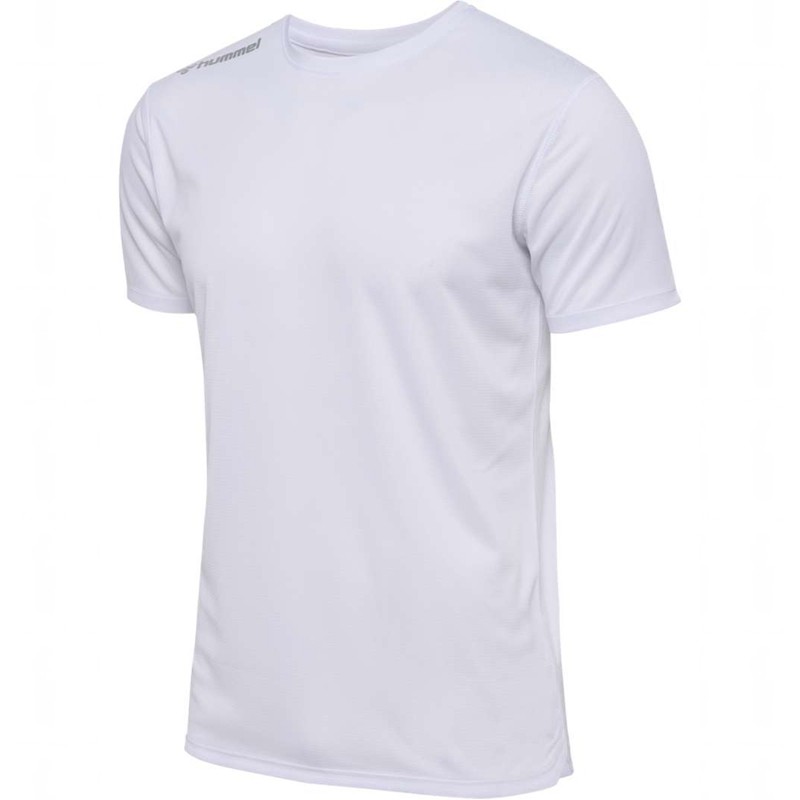 Hummel Run S/S Jersey Heren Wit | 686771-690