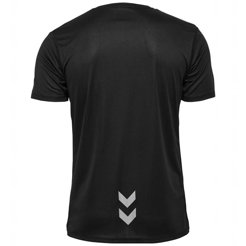 Hummel Run S/S Jersey Heren Zwart | 641229-644