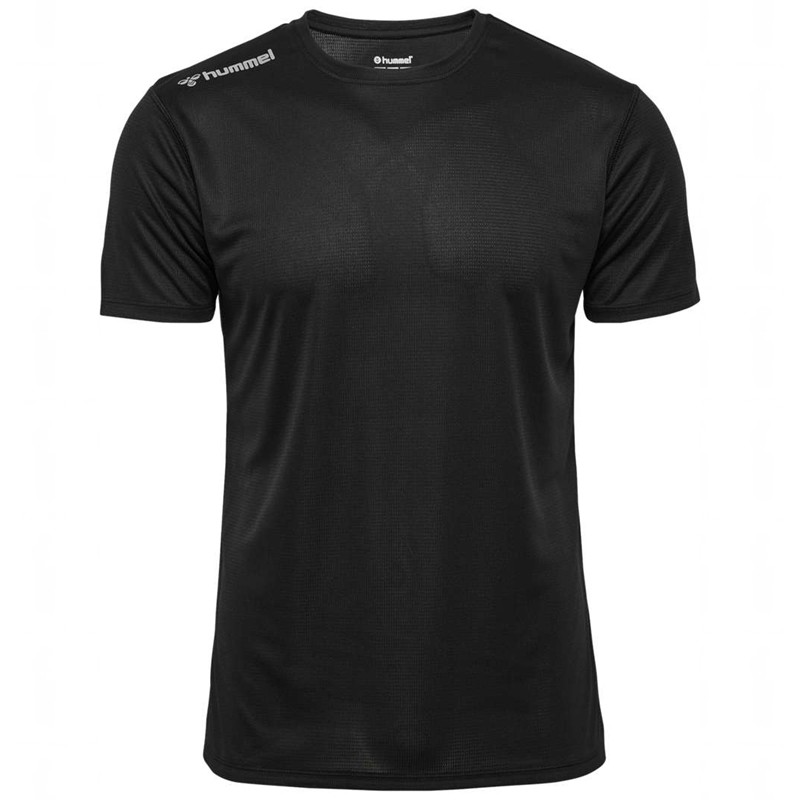 Hummel Run S/S Jersey Heren Zwart | 641229-644