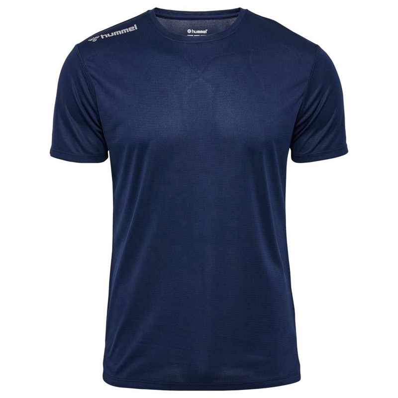 Hummel Run S/S Jersey Heren Zwart | 921249-535
