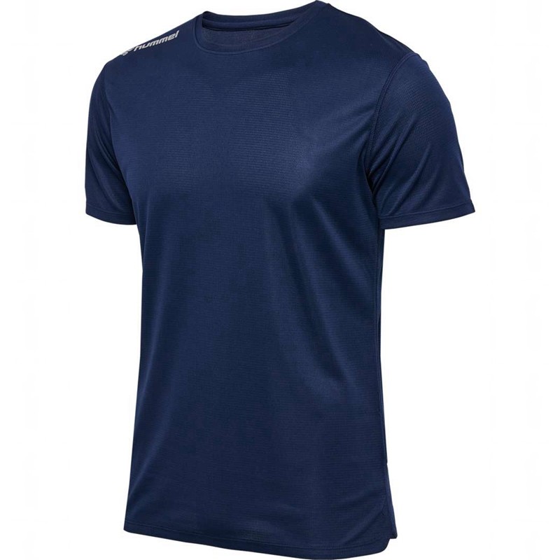 Hummel Run S/S Jersey Heren Zwart | 921249-535