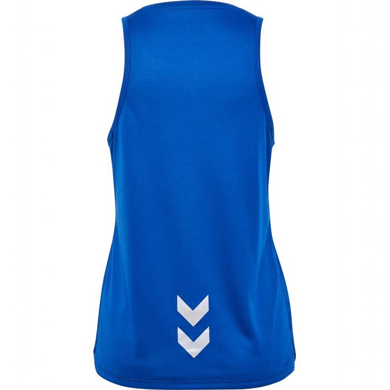 Hummel Run Singlet S/L Tanktop Dames Blauw | 405592-895