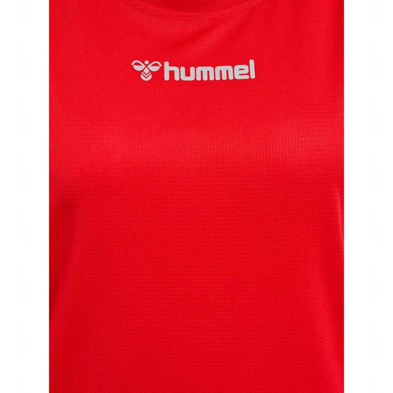 Hummel Run Singlet S/L Tanktop Dames Rood | 707967-863