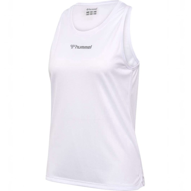 Hummel Run Singlet S/L Tanktop Dames Wit | 069639-718