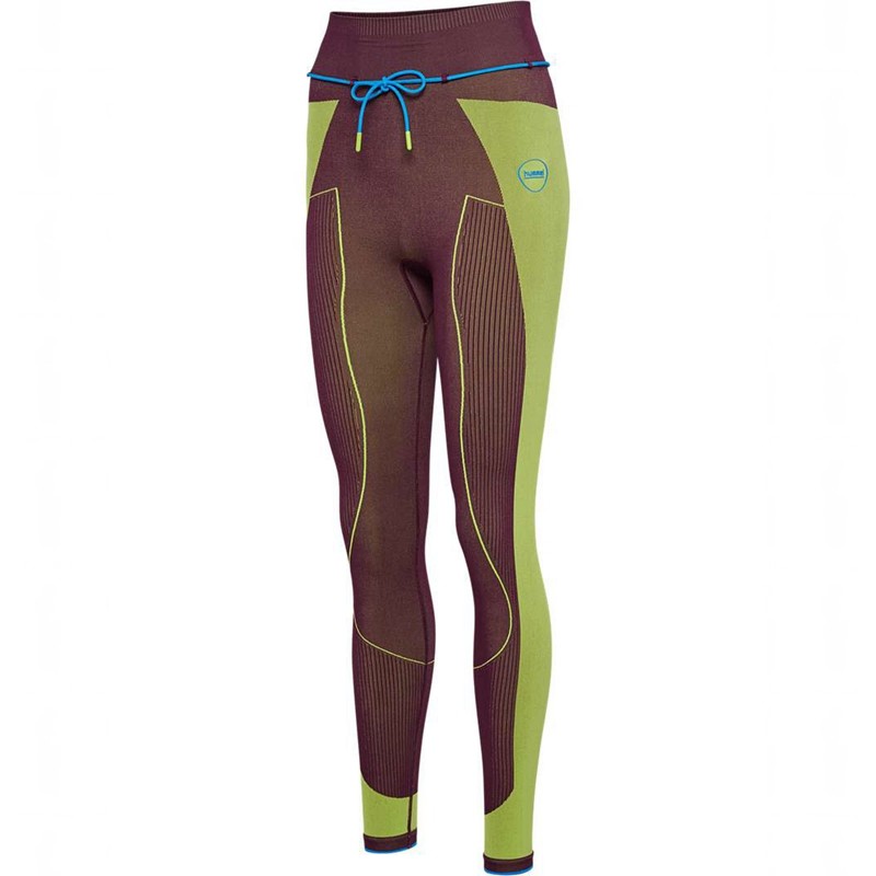 Hummel Seamless High Waist Hardloopbroek Dames Groen | 128294-414
