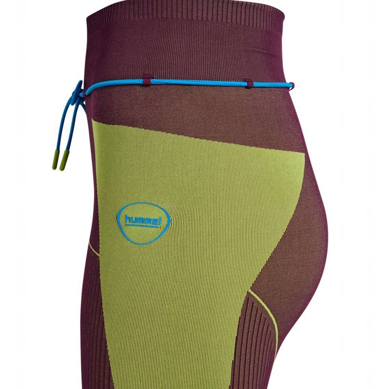 Hummel Seamless High Waist Hardloopbroek Dames Groen | 128294-414
