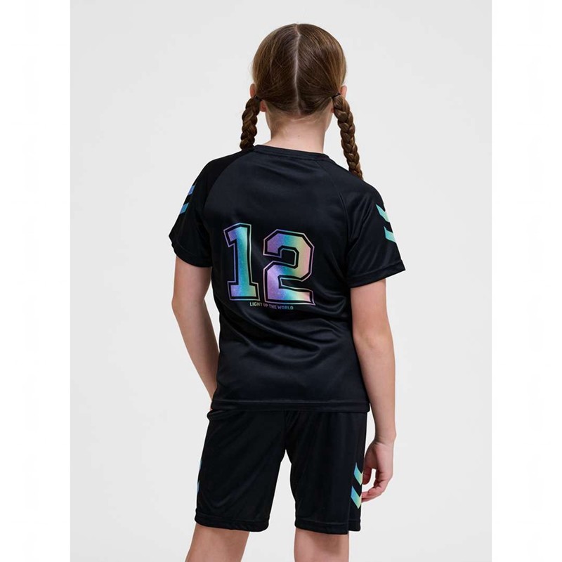 Hummel Shimmer S/S T-shirts Kinderen Zwart | 978435-063