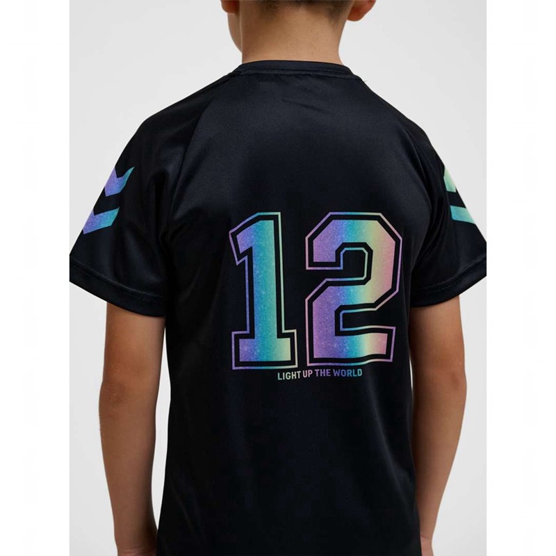 Hummel Shimmer S/S T-shirts Kinderen Zwart | 978435-063