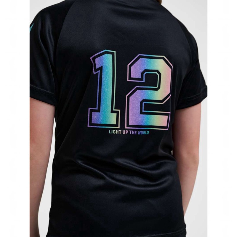 Hummel Shimmer S/S T-shirts Kinderen Zwart | 978435-063