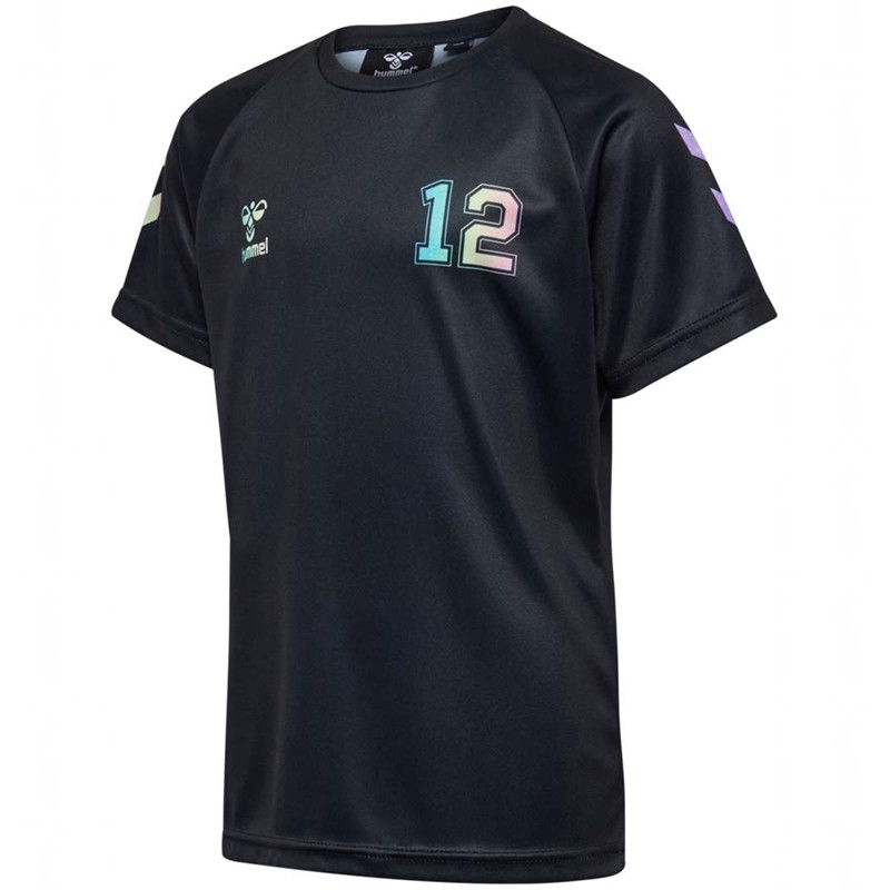 Hummel Shimmer S/S T-shirts Kinderen Zwart | 978435-063