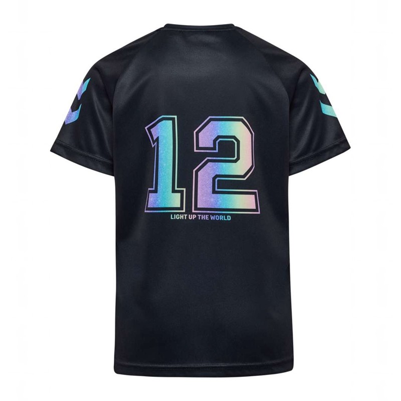 Hummel Shimmer S/S T-shirts Kinderen Zwart | 978435-063