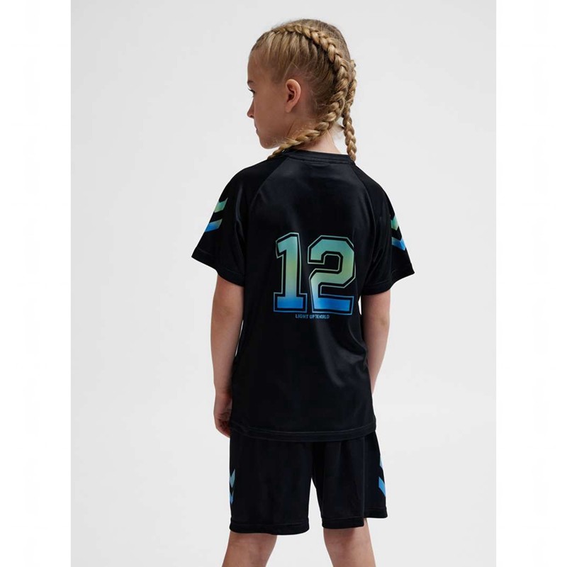 Hummel Shimmer T-shirts Kinderen Zwart | 485389-321