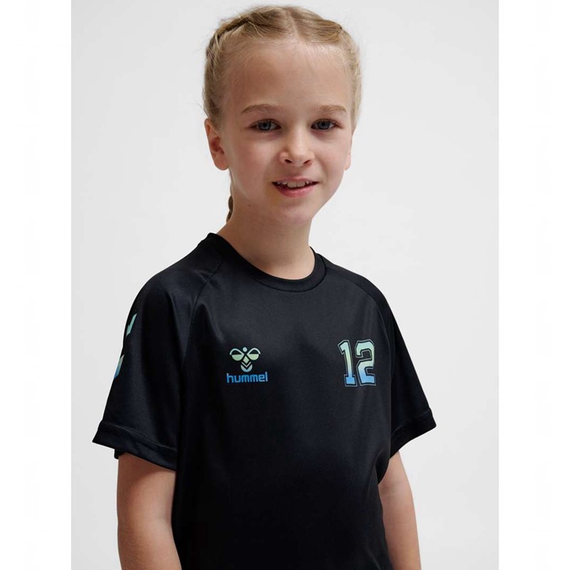 Hummel Shimmer T-shirts Kinderen Zwart | 485389-321