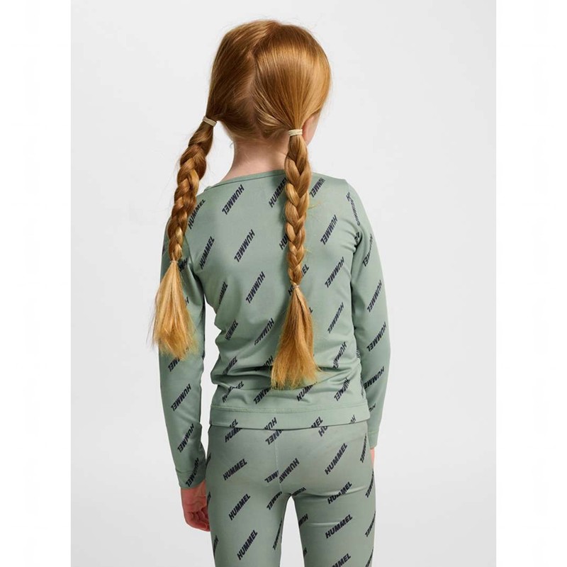 Hummel Silje Top L/S T-shirts Kinderen Groen | 498457-746