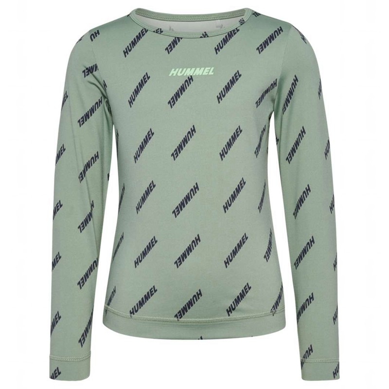 Hummel Silje Top L/S T-shirts Kinderen Groen | 498457-746